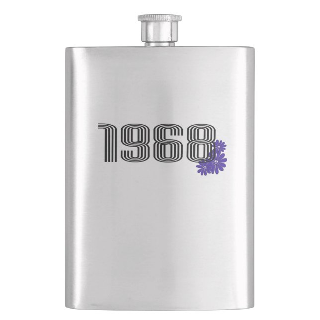 Cantil Púrpura do Hippie do Sinal de Poder Flor 1968 (Frente)