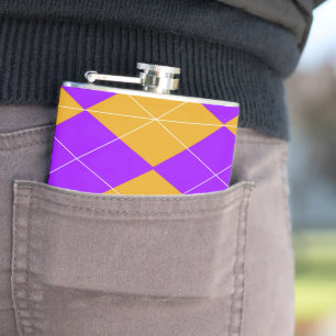 Cantil Púrpura e Laranja Argyle