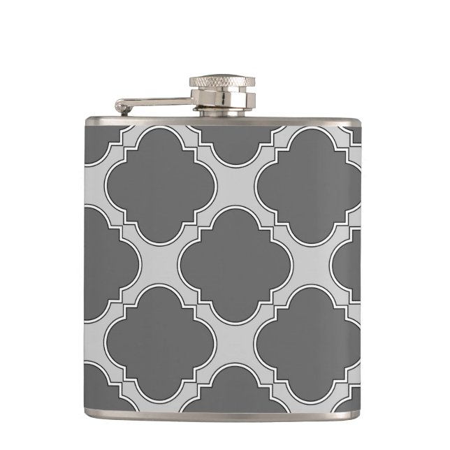 Cantil Quatrefoil em tons de cinza (Frente)