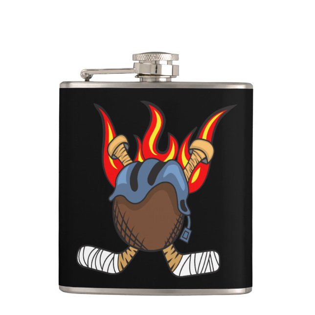 Cantil Queimando punhos e punhos de hóquei em chamas, pre (Frente)