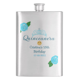 Cantil Quinceanera anos 15 anos aniversário coroa de rosa