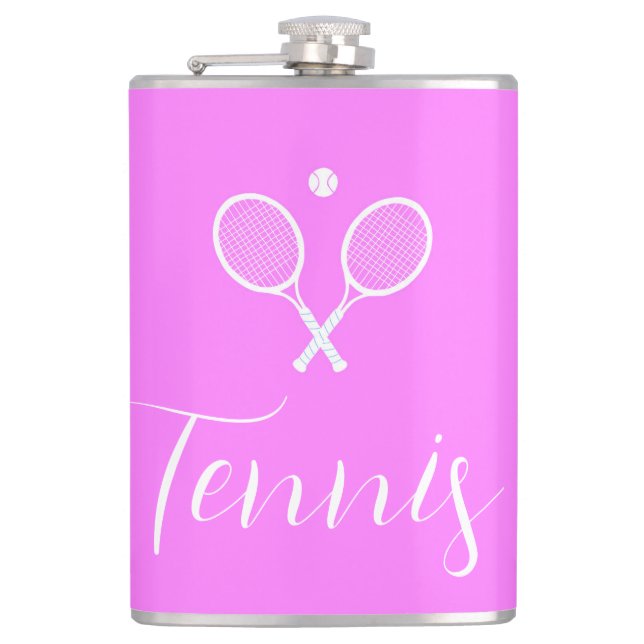 Cantil Rackets de tênis e Ball Deep Pink (Frente)