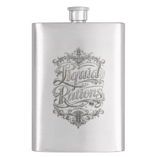 Cantil Rações Líquidas Frasco de Aço Inox 240 ml