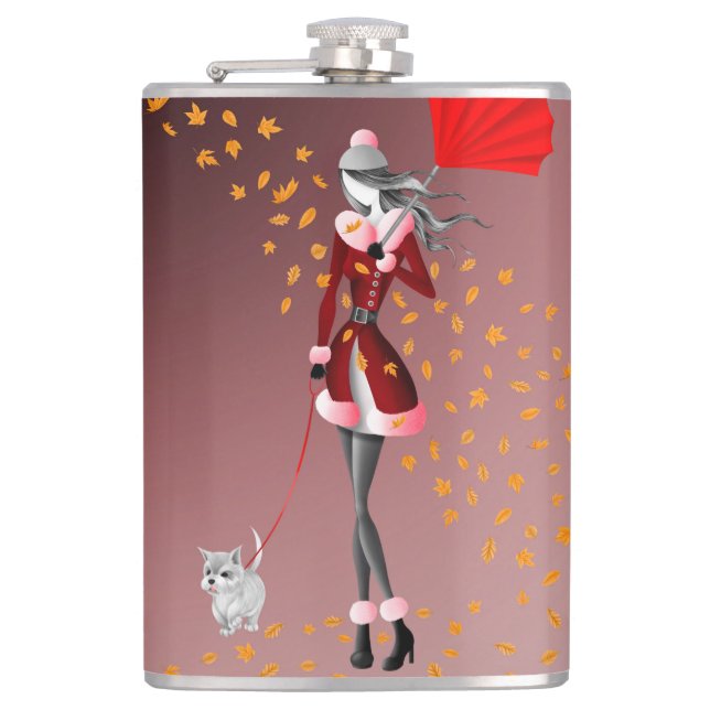 Cantil Rain Red Hip Flask (Frente)
