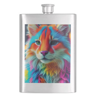 Cantil Rainbow Colour Furry Cat-68587