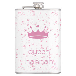 Cantil Rainha Coroa Rosa Personalizada
