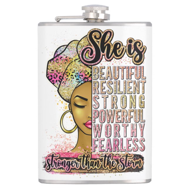 Cantil Rainha Negra Melanina Mulher Marrom Pele Sista Mag (Frente)