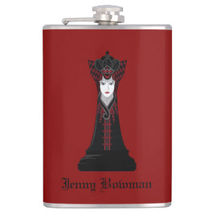 Cantil Rainha Preta do Xadrez / Sinalizador de Nome Perso