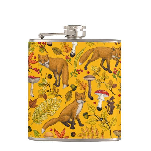 Cantil Raposas de outono em laranja (Frente)