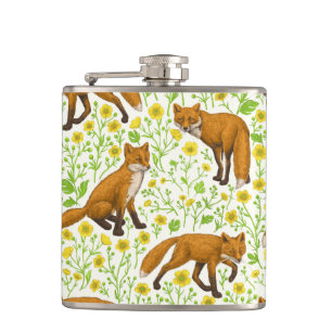 Cantil Raposas e ampolas em branco natural