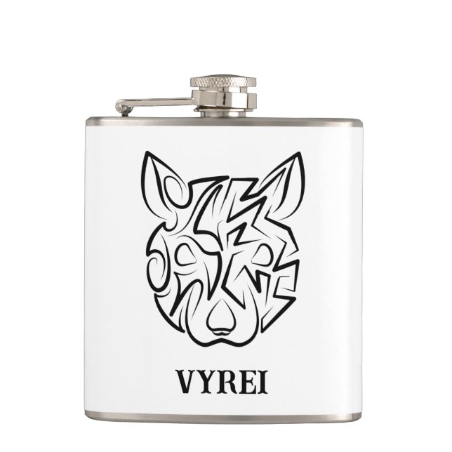 Cantil Rato Tribal Negro e Branco (Frente)