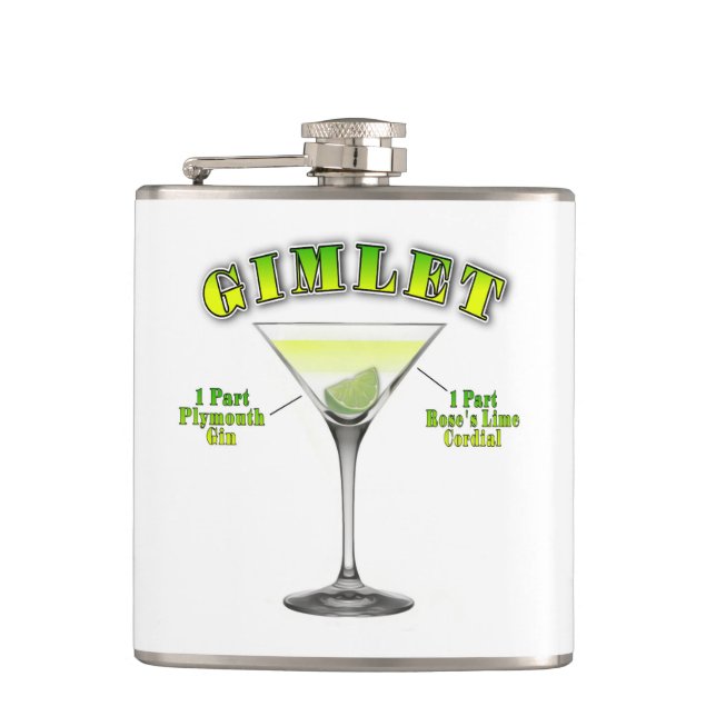 Cantil Receita de Coquetel Gimlet Martini Arte (Frente)