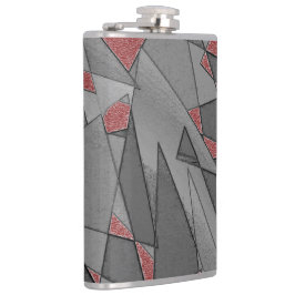 Cantil recortes irregulares triangulares sobre fundo verm