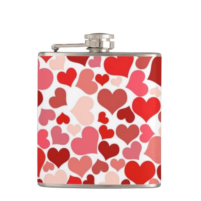 Cantil Red and Pink Hearts Mosaic Pattern (Frente)