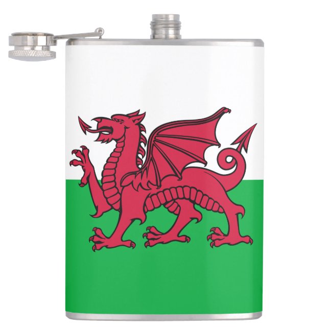 Cantil Red Dragon Celtic Flag & Welsh (Aberto)