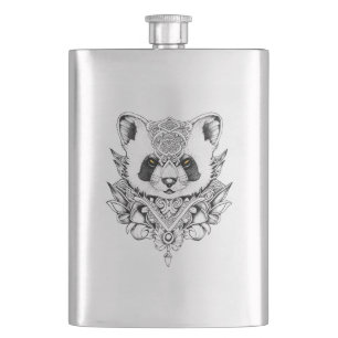 Cantil Red Panda Wild Animal Nature Ilustration Art Tatt