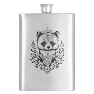 Cantil Red Panda Wild Animal Nature Ilustration Art Tatt