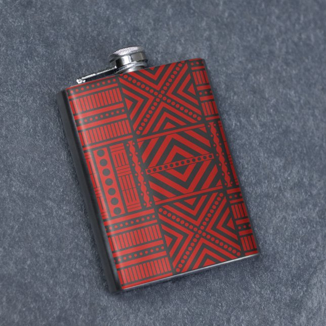 Cantil Red Tribal Standard Art (flask)