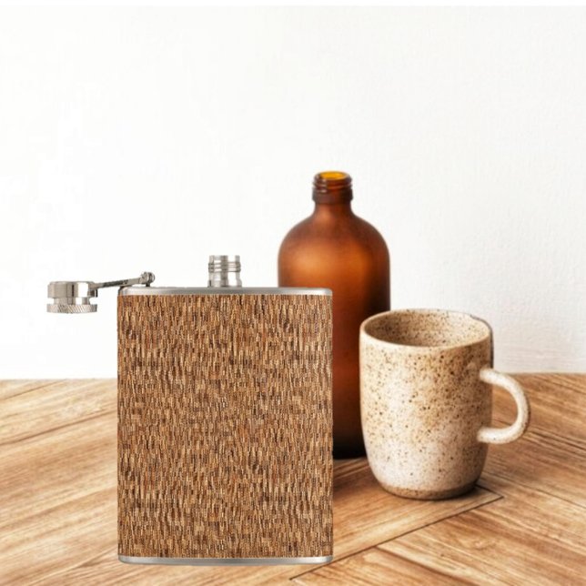 Cantil Red Tweed (The elegant look of tweed, brings much style, to this Red Tweed Hip Flask!)