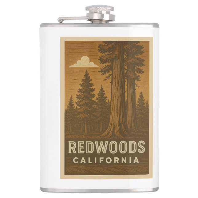 Cantil Red Woods National Park California Flask (Frente)