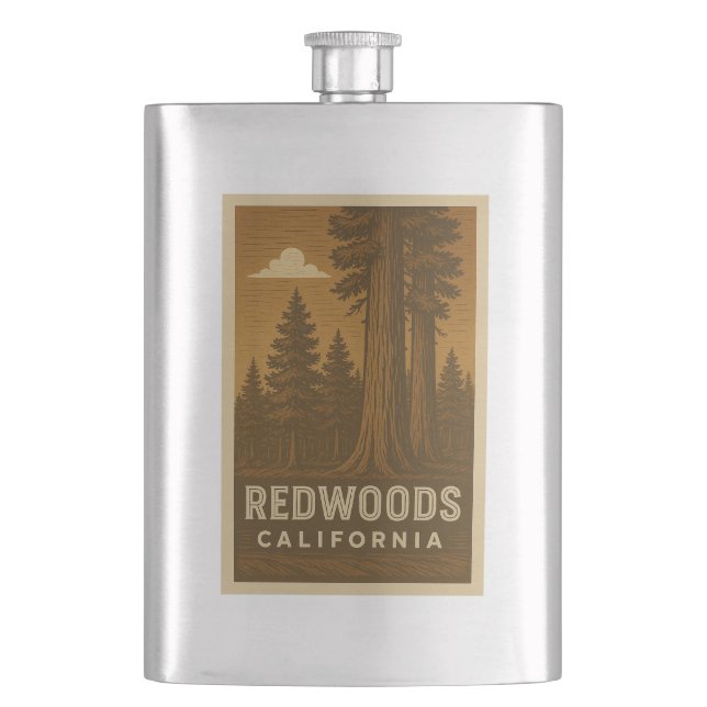 Cantil Red Woods National Park California Flask (Frente)