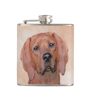 Cantil Redbone Coonhound Painting - Arte De Cachorro Orig