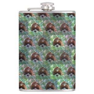 Cantil Rei Verde Charles Cavalier Spaniel, Hip Flask