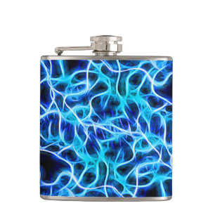 Cantil Relâmpago de Néon Blue Tesla