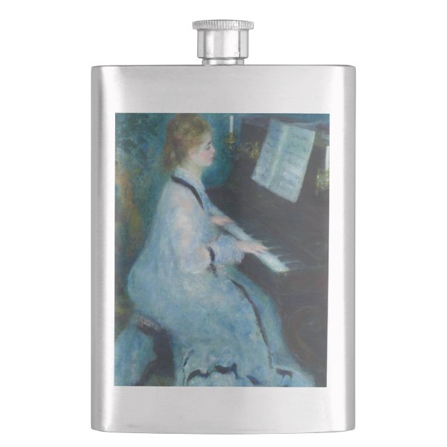 Cantil Renoir Mulher Impressionista do Piano Vintage (Frente)