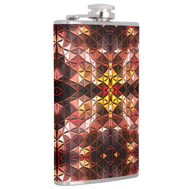 Cantil Repetido de triângulo vermelho que gera formas est (Direita)