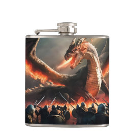 Cantil Respiração do Dragão no campo de batalha medieval