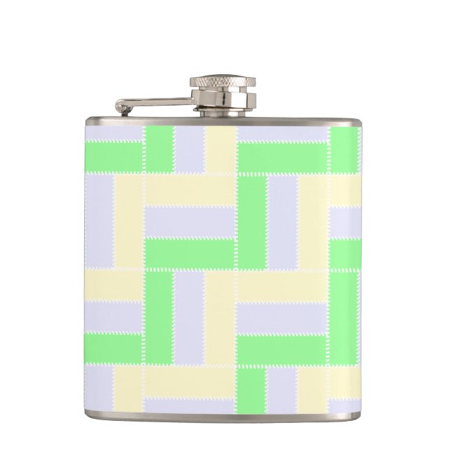 Cantil Retângulos de Pastel Linhas Brancas Padrão (Frente)