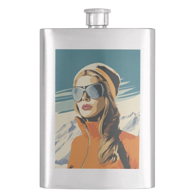 Cantil Retrato Da Mulher Na Neve (Frente)