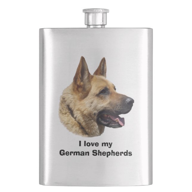 Cantil Retrato de cão German shepherd alsaciano (Frente)