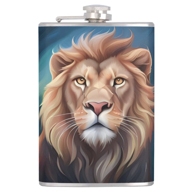 Cantil Retrato digital leão-56556 (Frente)