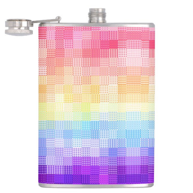 Cantil Retro Boho Funky Excêntrico Xenogênero Xadrez Orgu (Aberto)