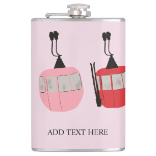 Cantil Retro-Esqui Rosa Levante Gondola Skiing Skiing Ski