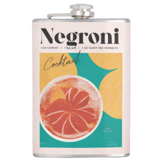 Cantil Retro Tropical Rosa Negroni Cocktail