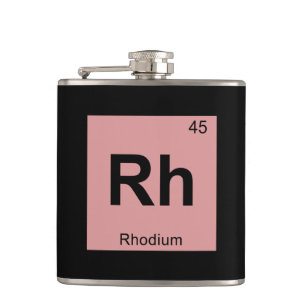 Cantil Rh - Química do Ródio Símbolo da Tabela Periódica