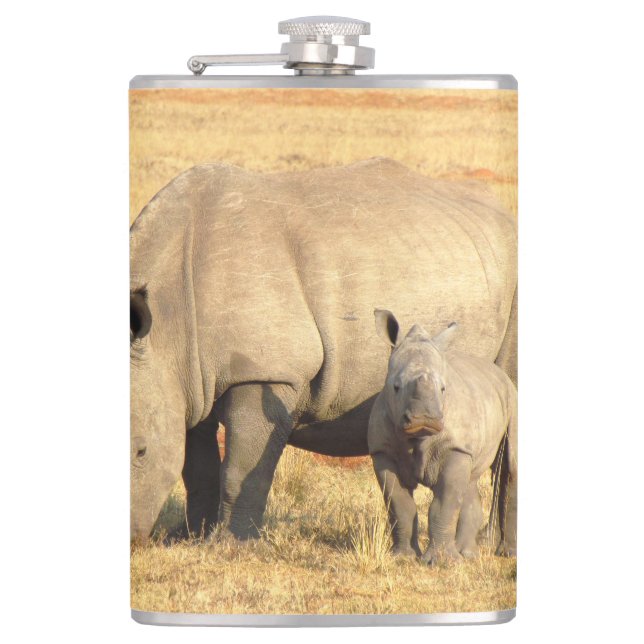 Cantil Rinoceronte-branco na áfrica (Frente)