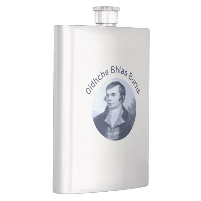 Cantil Robbie Burns - Oidhche Bhlas Burns Blue Text (Direita)