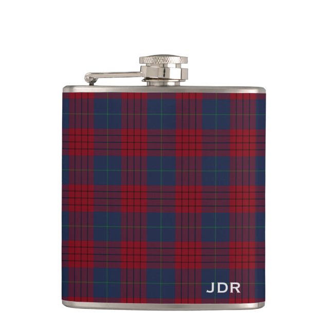 Cantil Robinson Tartan Monograma Marinho Azul e Xadrez Ve (Frente)