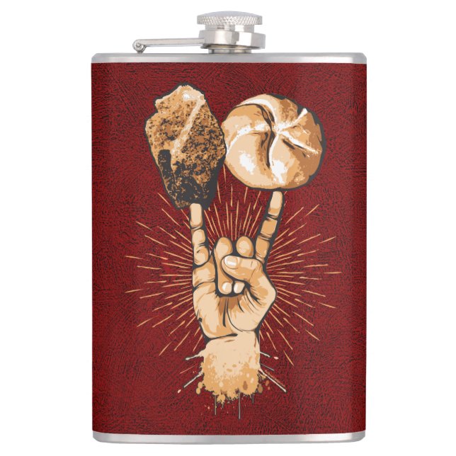 Cantil Rock and Roll Flask (Frente)