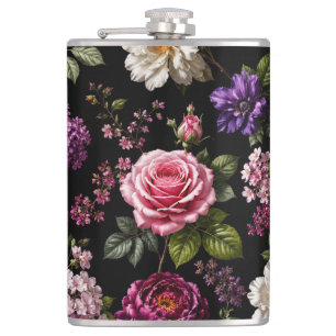 Cantil Rosa de Veludo Preto