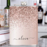 Cantil Rosa Dourado - Nome do Monograma do Metal com Lant<br><div class="desc">Rosa Dourado - Folha Cor-de-rosa esfarelada Metálica Farelo Metálico Brilhante Nome do Monograma Bruto e Frasco de Partido Inicial. Isto faz o doce e perfeito aniversário de 16 anos, casamento, chá de panela, aniversário, chá de fraldas ou festa de solteira presente para alguém que ama luxo de luxo e estilos...</div>