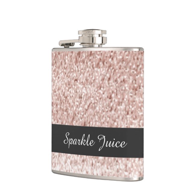 Cantil Rosa Faux Glitter Sparkle Juice (Esquerda)