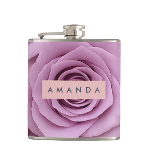 Cantil Rosa Mauve Elegante Personalizada Flor