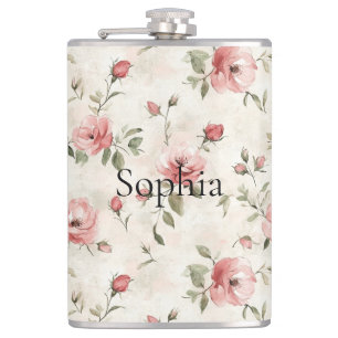 Cantil Rosas Cor-de-Rosa Floral