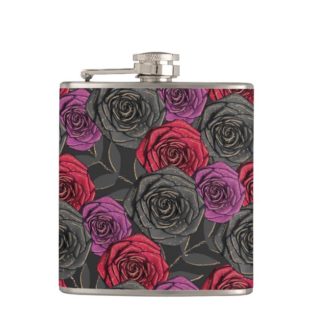 CANTIL ROSAS DE COR VERMELHA PRETA (Frente)