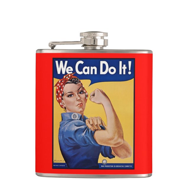 Cantil Rosie the Riveter: Forte Empoderamento feminino (Frente)